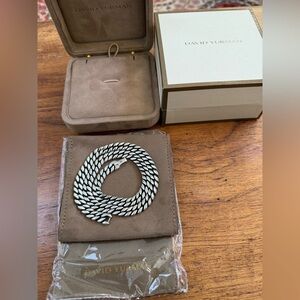 David Yurman curb chain necklace 18in